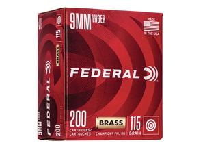 Federal 9mm 115gr FMJ 200rd
