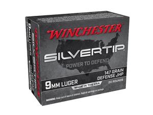 Winchester Silvertip 9mm 147gr JHP 20rd
