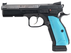 CZ Shadow 2 Black & Blue OR 9mm 4.89" 19rd Pistol