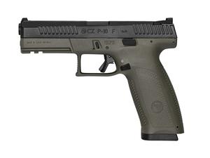 CZ P-10 F 9mm 4.5" 19rd Pistol, OD Green