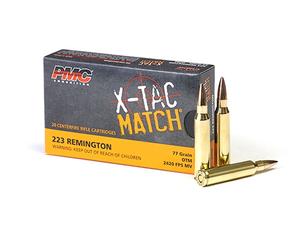 PMC X-Tac Match .223Rem 77gr OTM 20rd