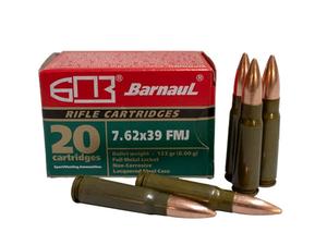 Barnaul 7.62x39 Steel Case 123gr FMJ 20rd