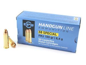 PPU Handgun Line .38Spl 130gr FMJ 50rd