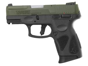Taurus PT111 G2C 9mm Pistol OD Green/Black 12+1 3.2" Pistol
