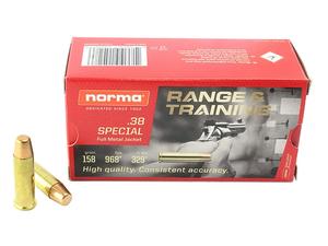 Norma Range & Training .38 Special 158gr FMJ 50rd