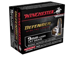 Winchester Defender 9mm 147gr JHP 20rd