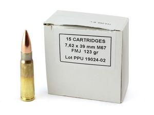 PPU M67 7.62x39mm 123gr FMJ 15rd Non Magnetic