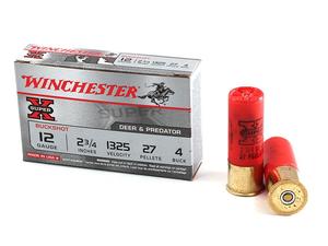 Winchester Super-X 12GA 2.75" #4 Buck 5rd