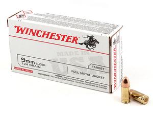 Winchester 9mm 124gr FMJ 50rd