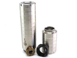 Dead Air Silencers Wolfman 9mm Modular Suppressor, Naked Stainless w/ 1/2-28 Insert