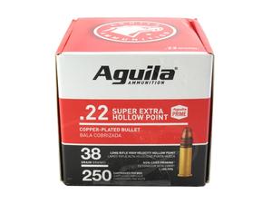 Aguila .22LR Super Extra HP 38gr 250rd