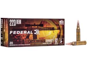 Federal Fusion MSR .223 62gr Bonded Spitzer Boat Tail 20rd