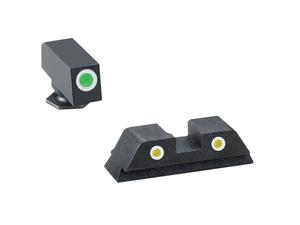 AmeriGlo Classic Glock Night Sight Green/Yellow Standard Frame