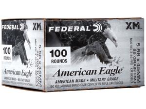 Federal American Eagle 5.56mm 55gr FMJBT 100rd