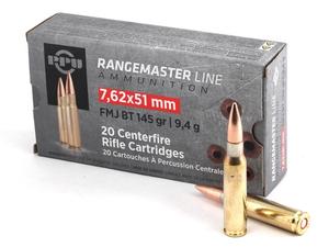 PPU Rangemaster Line 7.62x51 145gr FMJBT 20rd