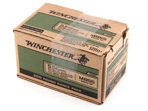 Winchester M855 5.56mm NATO 62gr FMJ 200rd