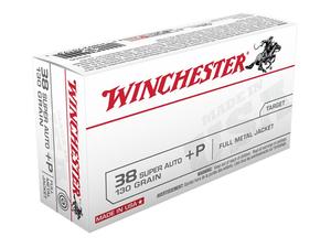 Winchester USA .38 Super +P 130gr FMJ 50rd