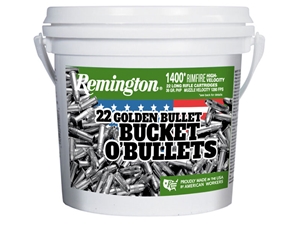 Remington Golden 22LR 36gr Lead Hollow Point 1400 rd Bucket