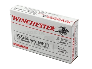 Winchester 5.56 55gr FMJ 20rd M193