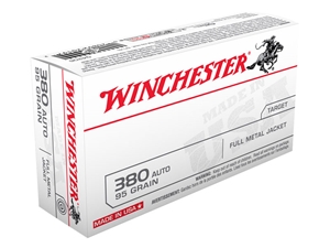 Winchester 380 Auto 95gr FMJ 50rd