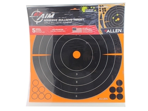 Allen EZ Aim 12in Adhesive Splash Bullseye Target, 5 Pack