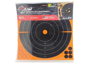 Allen EZ Aim 12in Adhesive Splash Bullseye Target, 5 Pack
