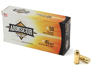 ArmsCor USA .45ACP 230GR FMJ 50rd