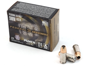 Federal Premium Punch 9mm 124gr JHP 20rd