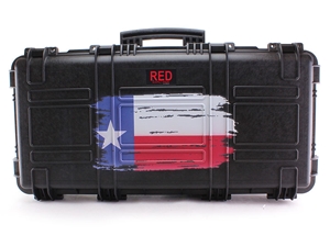 Explorer Cases RED 31" Hard Case w/ Double Layer Foam, TX Flag