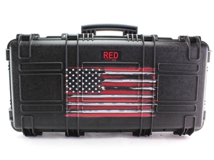 Explorer Cases RED 31" Hard Case w/ Double Layer Foam, US Flag