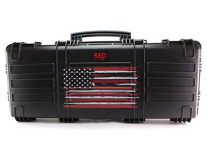 Explorer Cases RED 37" Hard Case w/ Double Layer Foam, US Flag