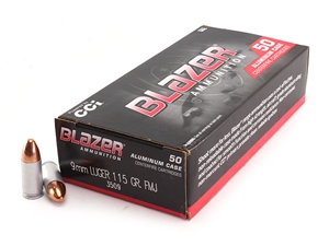 CCI Blazer Aluminum 9mm 115gr 50rd