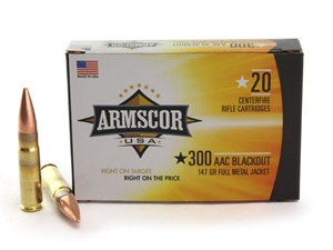 Armscor .300Blk 147gr FMJ 20rd