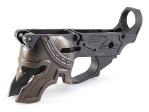 Spike's Tactical Rare Breed Spartan Lower Receiver w/ Painted Helmet