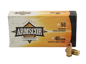 Armscor Precision Pistol .40SW 180gr FMJ 50rd