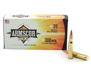 Armscor Rifle .308WIN 147gr FMJ 20rd