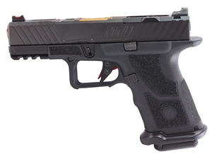 Zev OZ9C Elite Compact 9mm Pistol, Black, Bronze Barrel