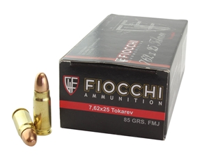 Fiocchi Heritage 7.62 Tokarev 85gr FMJ 50rd