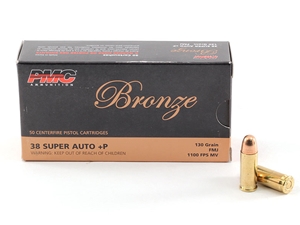 PMC Bronze .38 Super +P 130gr FMJ 50rd