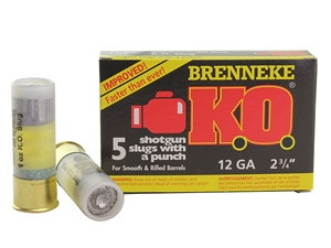 Brenneke K.O. 12GA 2.75" 1oz Slug 5rd