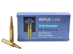 PPU Rifleline 25-06 Remington 100gr PSP 20rd