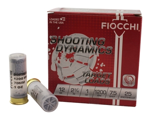 Fiocchi Shooting Dynamics 12GA 2 3/4" 1oz #7.5 25rd