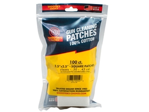 Shooter's Choice 100 pack 2.5” Cleaning Patches