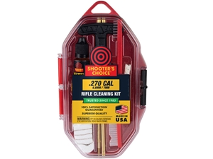 Shooter's Choice Rifle Gun Cleaning Kit, 6.8mm/7mm/.260/.270/.284 Cal