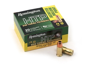 Remington HTP 9mm +P 115gr JHP 20rd