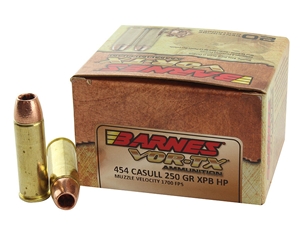 Barnes Vor-TX .454 Casull 250gr XPB JHP 20rd