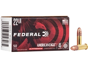 Federal American Eagle .22LR Suppressor 45gr 50rd