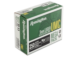 Remington UMC 9mm 115gr FMJ 250rd