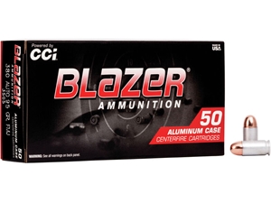 Blazer Aluminum .380ACP 95gr FMJ 50rd