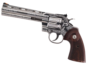 Colt Python .357Mag 6" 6rd Revolver, Engraved Stainless